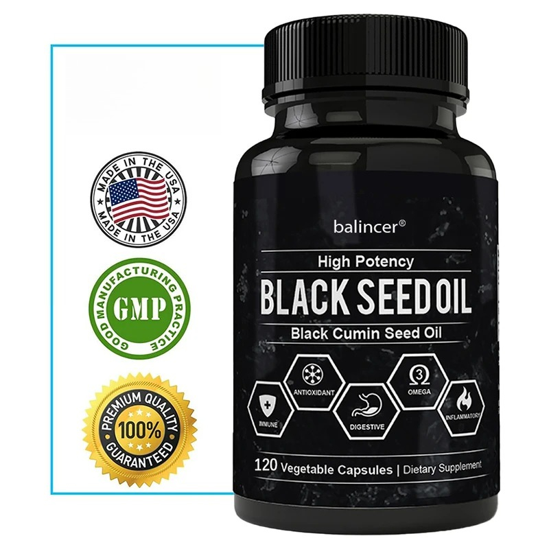 Health Wellness Vitamins - Huile de cumin noir pour hommes,