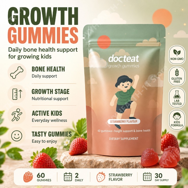 Health Wellness Vitamins - Gummies de calcium pour enfants, supplément
