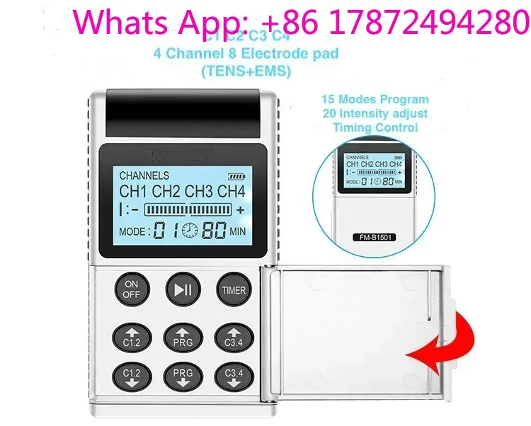 Tens Pain Relief Unit - Appareil TENS/EMS 7000 à 4 canaux