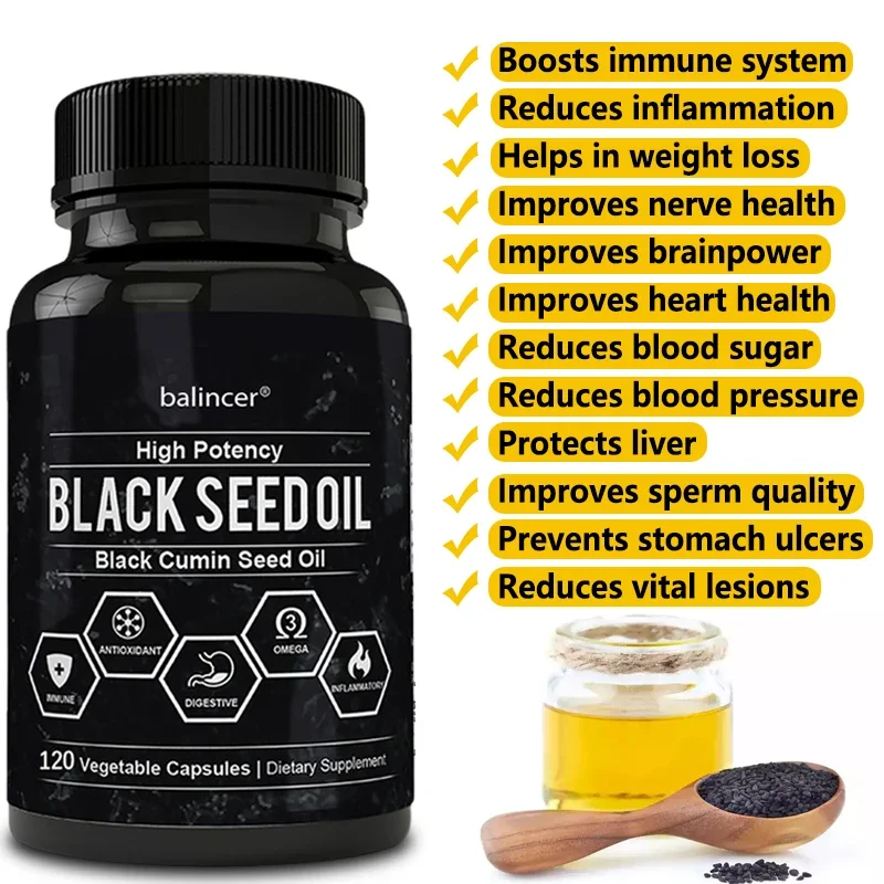 Huile de cumin noir pour homme - Health Wellness Vitamins avis et prix