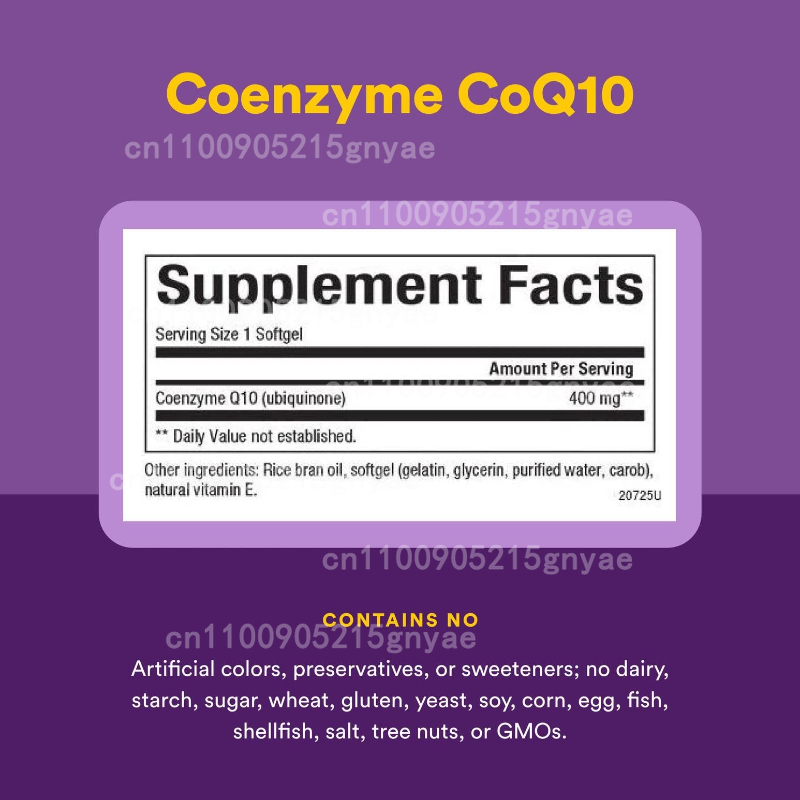 Les capsules de coenzyme Q10,  - Health Wellness Vitamins avis et prix