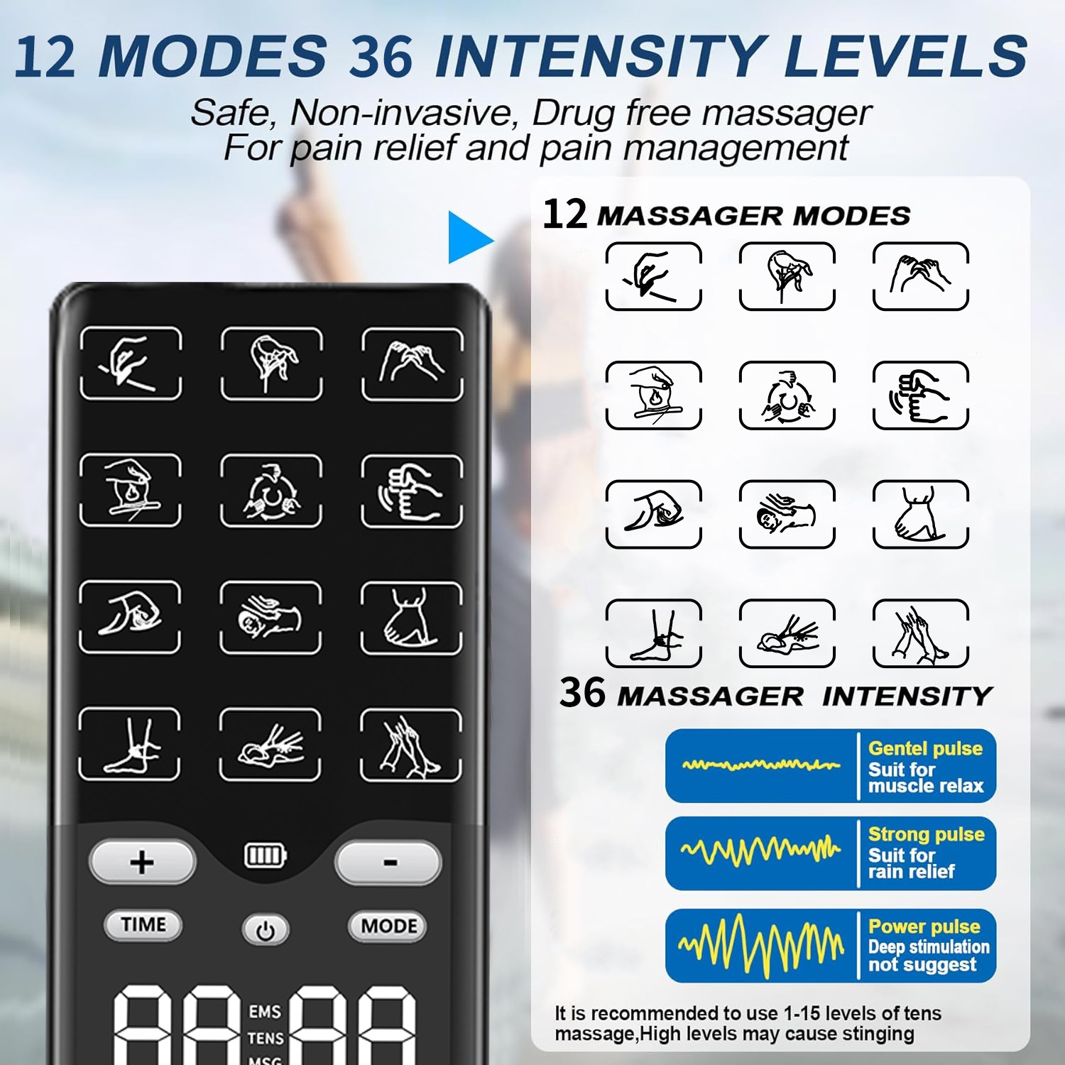 Appareil portable TENS-EMS, st - Tens Pain Relief Unit avis et prix